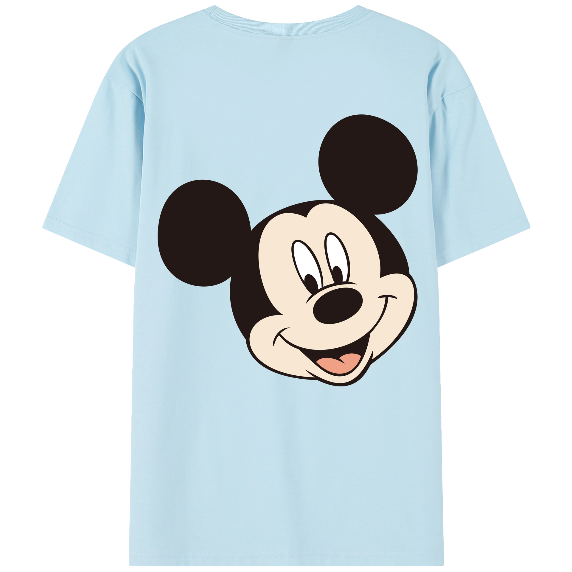 （画像用） ミッキーマウス Mickey Mouse 綿100％半袖Tシャツ（背面プリント）